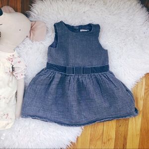 CAT & JACK grey sparkle dress with bow